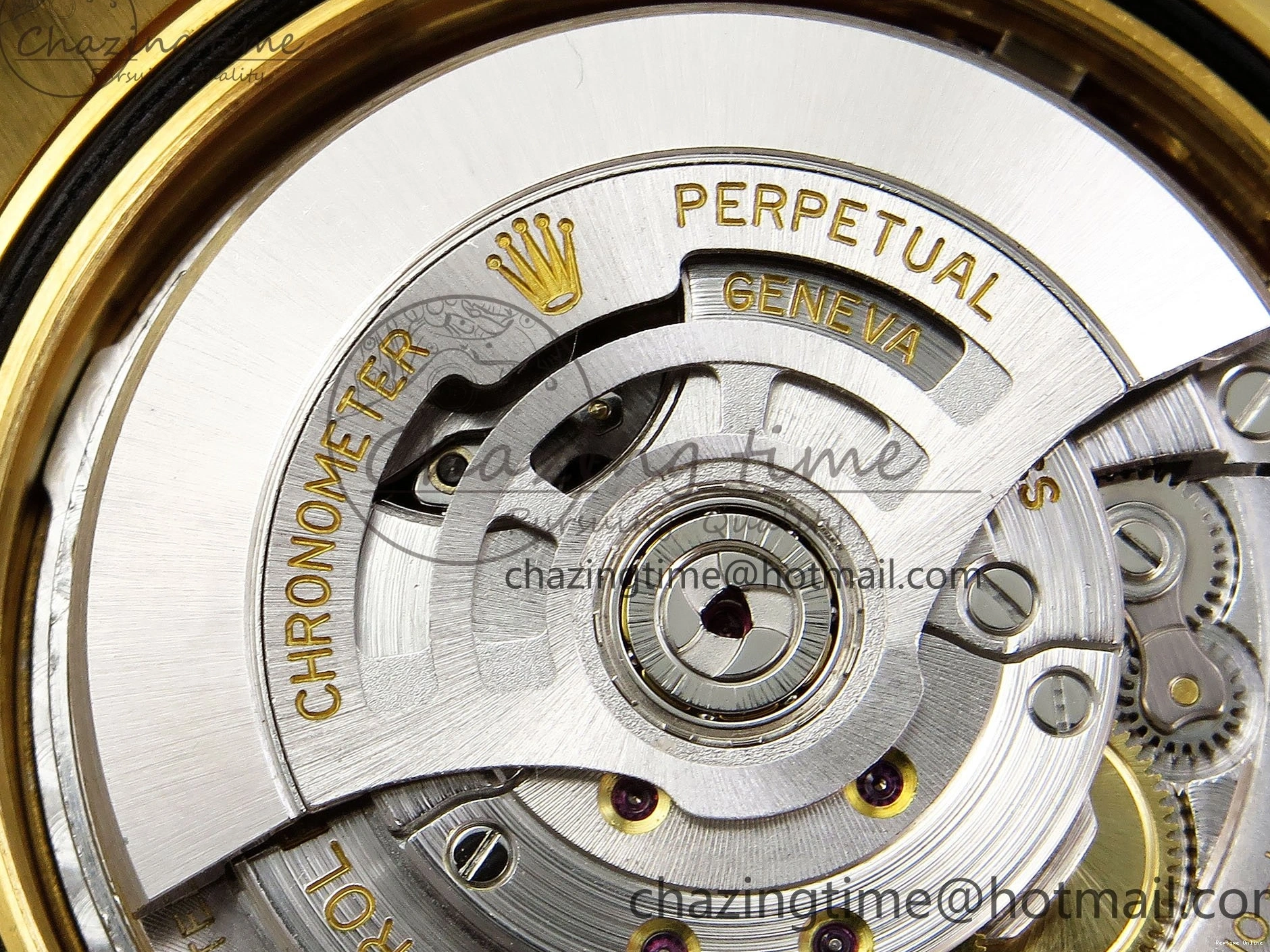 1225 WrinkleFree DayDate 40 228238 ARF 904L Steel YG Crystal Diamonds Bezel on President Bracelet VR 1550